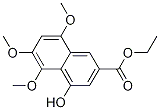 4-羟基-5,6,8-三甲氧基-2-萘羧酸乙酯结构式_834866-83-0结构式