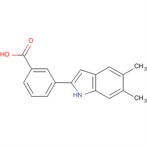 3-(5,6-二甲基-1H-吲哚-2-基)苯甲酸结构式_835594-99-5结构式