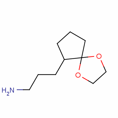 1,4-二噁螺[4.4]壬烷-6-丙胺结构式_83711-58-4结构式