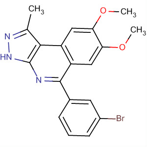 5-(3-溴苯基)-1-甲基-7,8-双(甲基氧基)-3H-吡唑并[3,4-c]异喹啉结构式_838855-05-3结构式