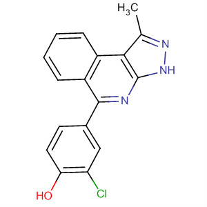 2-氯-4-(1-甲基-3H-吡唑并[3,4-c]异喹啉-5-基)苯酚结构式_838855-52-0结构式