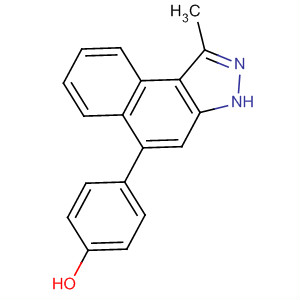 4-(1-甲基-3H-苯并[e]吲唑-5-基)苯酚结构式_838855-56-4结构式