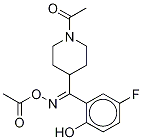 (E)-1-乙酰基-n-(乙酰基氧基)-α-(5-氟-2-羟基苯基)-4-哌啶甲胺结构式_84163-52-0结构式