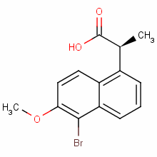 (S)-5-溴萘普生结构式_84236-26-0结构式