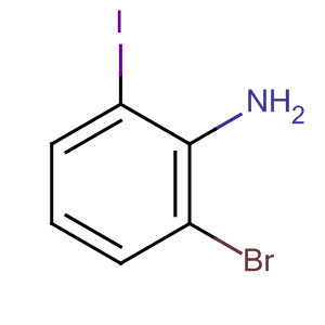 2-溴-6-碘苯胺结构式_84483-27-2结构式