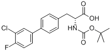D-2-(BOC-氨基)-3-(3-氯-4-氟联苯-4-基)丙酸结构式_845530-07-6结构式