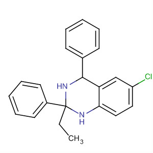 6-氯-2-乙基-1,2,3,4-四氢-2,4-二苯基喹唑啉结构式_84571-61-9结构式