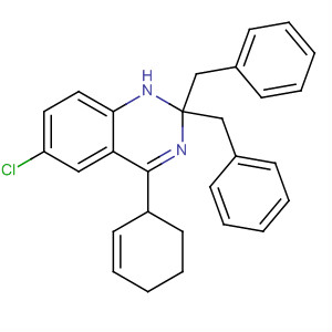 2,2-二苄基-6-氯-1,2,3,4-四氢-4-苯基喹唑啉结构式_84571-62-0结构式