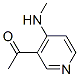 (9ci)-1-[4-(甲基氨基)-3-吡啶]-乙酮结构式_84575-46-2结构式