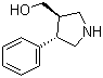 ((3R,4S)-4-苯基吡咯烷-3-基)甲醇结构式_848307-24-4结构式