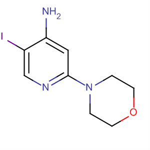 5-碘-2-吗啉-4-基-吡啶-4-胺结构式_848579-81-7结构式