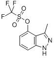 3-甲基-1H-吲唑-4-基 三氟甲烷磺酸盐结构式_848678-69-3结构式