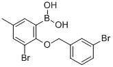3-溴-2-(3-溴苄氧基)-5-甲基苯硼酸结构式_849052-16-0结构式