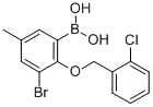 3-溴-2-(2-氯苄氧基)-5-甲基苯硼酸结构式_849052-17-1结构式