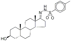 17-p-甲苯磺酰基酰肼(3beta,5alpha)-雄甾烷-3-醇结构式_84955-29-3结构式