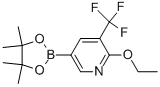 2-乙氧基-5-(4,4,5,5-四甲基-1,3,2-二噁硼烷-2-基)-3-(三氟甲基)-吡啶结构式_849934-84-5结构式