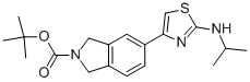 2-Boc-5-(2-异丙基氨基-噻唑-4-基)-异吲哚啉结构式_850877-62-2结构式