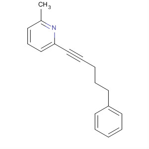 2-甲基-6-(5-苯基-1-戊炔-1-基)吡啶结构式_851854-15-4结构式