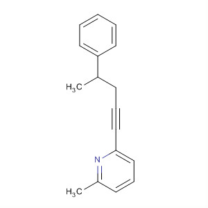 2-甲基-6-(4-苯基-1-戊炔-1-基)吡啶结构式_851854-17-6结构式