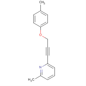 2-甲基-6-(3-对甲苯氧基-1-丙炔基)吡啶结构式_851854-41-6结构式