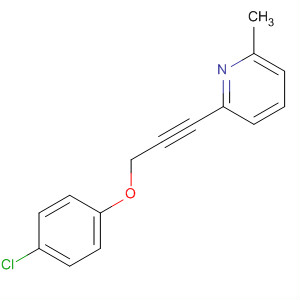 2-[3-(4-氯苯氧基)-1-丙炔-1-基]-6-甲基吡啶结构式_851854-73-4结构式