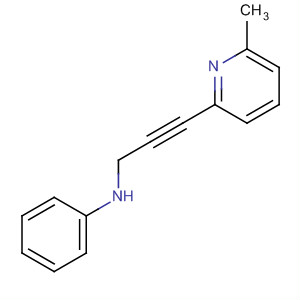 N-[3-(6-甲基吡啶-2-基)-2-丙炔-1-基]苯胺结构式_851855-73-7结构式