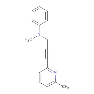 N-甲基-N-[3-(6-甲基吡啶-2-基)-2-丙炔-1-基]苯胺结构式_851855-76-0结构式