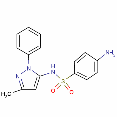 磺胺吡唑结构式_852-19-7结构式