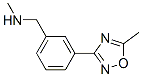 N-Methyl-N-[3-(5-甲基-1,2,4-噁二唑-3-基)苄基]甲胺结构式_852180-71-3结构式