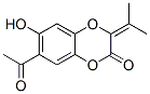7-乙酰基-6-羟基-3-(1-甲基亚乙基)-1,4-苯并二噁英-2(3h)-酮结构式_855415-87-1结构式