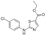 2-(4-氯苯基氨基)-5-噻唑羧酸乙酯结构式_855531-18-9结构式