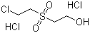 2-[(氯乙基)砜基]乙醇盐酸盐结构式_85739-74-8结构式