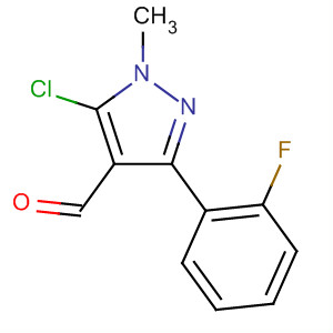 5-氯-3-(2-氟苯基)-1-甲基-1H-吡唑-4-羧醛结构式_857640-25-6结构式