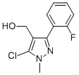 5-氯-3-(2-氟苯基)-1-甲基-1H-吡唑-4-甲醇结构式_857640-50-7结构式