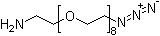 O-(2-氨基乙基)-o-(2-叠氮基乙基)六乙烯乙二醇结构式_857891-82-8结构式