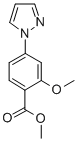 2-甲氧基-4-(1H-吡唑-1-基)苯甲酸甲酯结构式_858523-28-1结构式