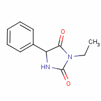 乙基苯妥英结构式_86-35-1结构式