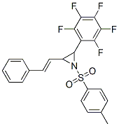 (E)-2-(全氟苯基)-3-苯乙烯-1-甲苯磺酰氮丙啶结构式_861437-17-4结构式