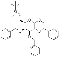 甲基-6-o-(tert.-丁基二甲基甲硅烷基)-2,3,4-三-o-苄基-α-d-半乳糖吡喃糖苷结构式_862730-60-7结构式