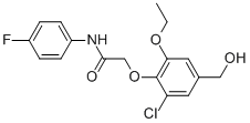2-[2-氯-6-乙氧基-4-(羟基甲基)苯氧基]-n-(4-氟苯基)-乙酰胺结构式_863182-37-0结构式