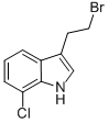 3-(2-溴乙基)-7-氯-1H-吲哚结构式_863289-25-2结构式