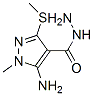 1H-pyrazole-4-carboxylicacid,5-amino-1-methyl-3-(methylthio)-,hydrazide(9ci)Structure,863312-78-1Structure 1H-pyrazole-4-carboxylicacid,5-amino-1-methyl-3-(methylthio)-,hydrazide(9ci) Structure,863312-78-1Structure