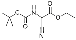 2-(叔丁氧基羰基氨基)-2-氰基乙酸乙酯结构式_865370-16-7结构式