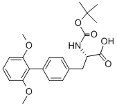 L-2-(boc-amino)-3-(2’,6’-dimethoxybiphenyl-4-yl)propanoic acid Structure