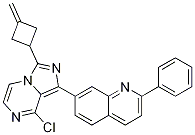 7-(8-氯-3-(3-亚甲基环丁基)咪唑并[1,5-a]吡嗪-1-基)-2-苯基喹啉结构式_867163-50-6结构式