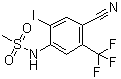 N-(4-氰基-2-碘-5-(三氟甲基)苯基)甲烷磺酰胺结构式_868692-62-0结构式