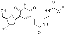 5-[N-(2-(三氟乙酰氨基)乙基)-3-(e)-丙烯酰胺]-2-脱氧尿苷结构式_869222-69-5结构式