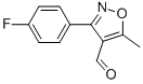 3-(4-氟苯基)-5-甲基异噁唑-4-羧醛结构式_869496-66-2结构式