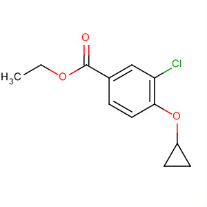 3-氯-4-环丙氧基苯甲酸乙酯结构式_869569-69-7结构式