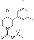 1-Boc-3-(3-氟-5-甲基苯基)-哌啶-4-酮结构式_869720-04-7结构式